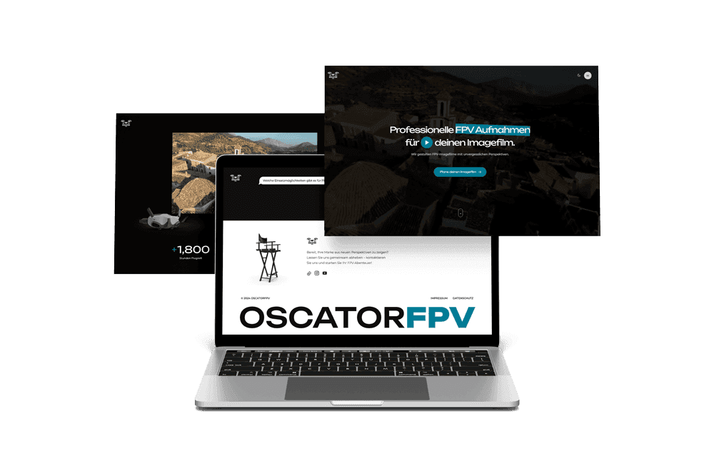 FPV-Imagefilme mit einer Website, die genauso mitreißt